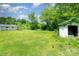Wide backyard angle with detached shed at 511 W Finger St, Maiden, NC 28650