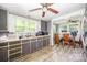 Well-lit kitchen featuring modern cabinets and stainless steel sink at 511 W Finger St, Maiden, NC 28650