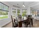 Breakfast nook with wood flooring, bright windows, and a lovely view of the outdoors at 1016 Spanish Moss Rd, Indian Trail, NC 28079