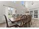 Dining room area featuring a large table and view of the exterior at 1016 Spanish Moss Rd, Indian Trail, NC 28079