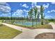 Community tennis courts surrounded by lush landscaping and well-maintained grounds at 1133 Idyllic Ln, Waxhaw, NC 28173