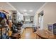 Functional kitchen space with white cabinets, hardwood floors, and plenty of counter space at 1315 Cortland E Rd, Charlotte, NC 28209