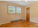 Bedroom featuring hardwood floors, natural light, large closet and neutral color palette at 1405 8Th Nw Ave, Conover, NC 28613