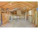 Spacious shed interior with wooden walls, ample storage shelves, and pegboard, perfect for workshop or storage at 1405 8Th Nw Ave, Conover, NC 28613