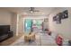 Open-concept living room with a view of the kitchen and dining area at 14806 Tamarack Dr, Charlotte, NC 28278