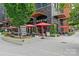 Exterior view of a restaurant with outdoor patio seating and signage at 1530 S Church St # K, Charlotte, NC 28203
