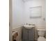 Clean bathroom features a modern vanity, toilet, and window with a white blind at 1575 Lewis Farm Rd, Kings Mountain, NC 28086