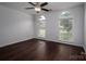 Bright bedroom with hardwood floors and large windows overlooking the yard at 1909 Wexford Ct, Gastonia, NC 28054