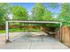 Paved patio area with wooden fence at 2953 Enfield Rd, Charlotte, NC 28205