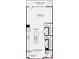 Second floor floorplan featuring kitchen, gathering room, casual dining and half bath at 308 Catawba Ave, Davidson, NC 28036