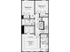 Floor plan showcasing layout of bedrooms, bathrooms, and laundry at 312 Catawba Ave, Davidson, NC 28036