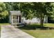Charming home featuring a welcoming front porch, gray siding, and a well-manicured lawn at 3331 Eastwood Dr, Charlotte, NC 28205