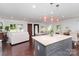 Spacious open floor plan with a combined kitchen, living room, and dining area at 3331 Eastwood Dr, Charlotte, NC 28205