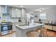 Kitchen features granite countertops, stainless steel appliances, and pendant lighting at 3809 Topsfield Rd, Charlotte, NC 28211