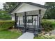 Close up of the front porch, showing the updated handrails and landscaping at 418 Link St, Fort Mill, SC 29715