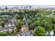 Stunning aerial view of homes and a city skyline in the background at 430 Queens Rd # 332, Charlotte, NC 28207