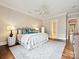 Tranquil main bedroom with hardwood floors, soft lighting, and a cozy atmosphere at 6128 Fletcher Cir, Charlotte, NC 28226