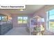 Bedroom featuring pink walls, a charming canopy bed, a window overlooking the neighborhood, and decor at 160 Asmodean Ln, Troutman, NC 28166