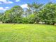 Expansive backyard featuring mature trees, creating a serene, private setting at 202 College Ave, Shelby, NC 28152
