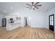 Bright living space with vaulted ceiling, hardwood floors, open to kitchen, great for entertaining at 315 W Hoke W St, Landis, NC 28088