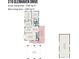 Detailed floor plan showcasing the layout of the house, including room dimensions and porch at 319 Glenhaven Dr, Charlotte, NC 28214