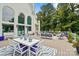 Large back deck offers ample space for dining and lounging with great views of the yard at 469 Valley Run Dr, Waxhaw, NC 28173