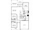 Detailed floor plan showcasing the layout of the home, including bedrooms and kitchen at 5107 Raging Creek Dr, Indian Trail, NC 28079