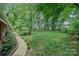 Expansive backyard featuring a lush lawn and mature trees offering privacy and a tranquil setting at 5208 Black Oak Ln, Waxhaw, NC 28173