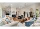 Bright and airy living room with a fireplace, vaulted ceiling, hardwood floors, and ample seating at 5208 Black Oak Ln, Waxhaw, NC 28173