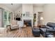 Inviting living room with fireplace, built-in shelving, and comfortable seating area at 5208 Black Oak Ln, Waxhaw, NC 28173