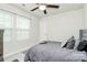 Bedroom with neutral colors, carpeted floor, and a ceiling fan at 5391 Orchid Bloom Dr, Fort Mill, SC 29707