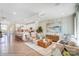 Inviting open-concept living space with a modern kitchen, stylish furniture, and elegant decor at 5666 Stafford Rd # 9, Charlotte, NC 28054