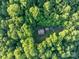 Aerial view of the cabin in the forest at 95 Odell Ct, Taylorsville, NC 28681
