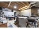 Basement workshop with a table saw and woodworking tools at 95 Odell Ct, Taylorsville, NC 28681