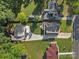 Aerial view of community with well maintained homes and green landscaping at 107 Pressley St, Clover, SC 29710