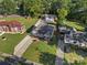 Beautiful home with long driveway, green lawn, and convenient detached garage at 107 Pressley St, Clover, SC 29710