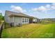 Well-maintained backyard with lush green lawn and fenced boundary at 1318 Encore Ln, Waxhaw, NC 28173