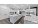 Spacious kitchen featuring an oversized island, white cabinets, and modern finishes at 1905 Tranquility Blvd, Lancaster, SC 29720
