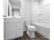 A full bathroom has a single sink vanity and a shower and bathtub combination at 217 Basildon St # 1018, Lancaster, SC 29720