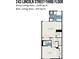 Third floor plan featuring primary bedroom with ensuite bathroom, and walk-in closet at 243 Lincoln St, Charlotte, NC 28203