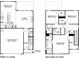 Detailed floor plan showcasing the layout of the home's first and second floors, including dimensions and room designations at 2611 Goose Fair Rd, Maiden, NC 28650