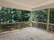 Newly constructed wooden deck offering a private outdoor space with lush, wooded views at 2924 Noritake Trl # 67, Albemarle, NC 28001