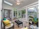 Bright sunroom offering comfortable seating, large windows, and access to the beautiful outdoor patio at 3066 Orion Dr, Fort Mill, SC 29707