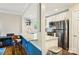 Contemporary kitchen with granite countertop, stainless appliances and bar seating at 3810 Selwyn Farms Ln # 3, Charlotte, NC 28209