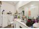 Bathroom featuring neutral walls, large mirror, vanity and toilet at 3985 Village Nw Blvd, Conover, NC 28613
