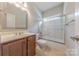 Bathroom with sink, toilet and shower at 4113 Hoffmeister Dr, Waxhaw, NC 28173