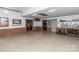 A spacious garage featuring painted walls and pegboards for organization at 6119 Bittersweet Ln, Charlotte, NC 28270
