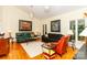 A living room featuring high ceilings and a view of the dining room at 6119 Bittersweet Ln, Charlotte, NC 28270