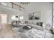 Spacious living room with high ceilings and a modern interior design at 622 Bayou Cir, Clover, SC 29710