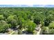 Expansive aerial view of a neighborhood surrounded by lush green trees and natural beauty at 6406 Old Meadow Rd, Charlotte, NC 28227